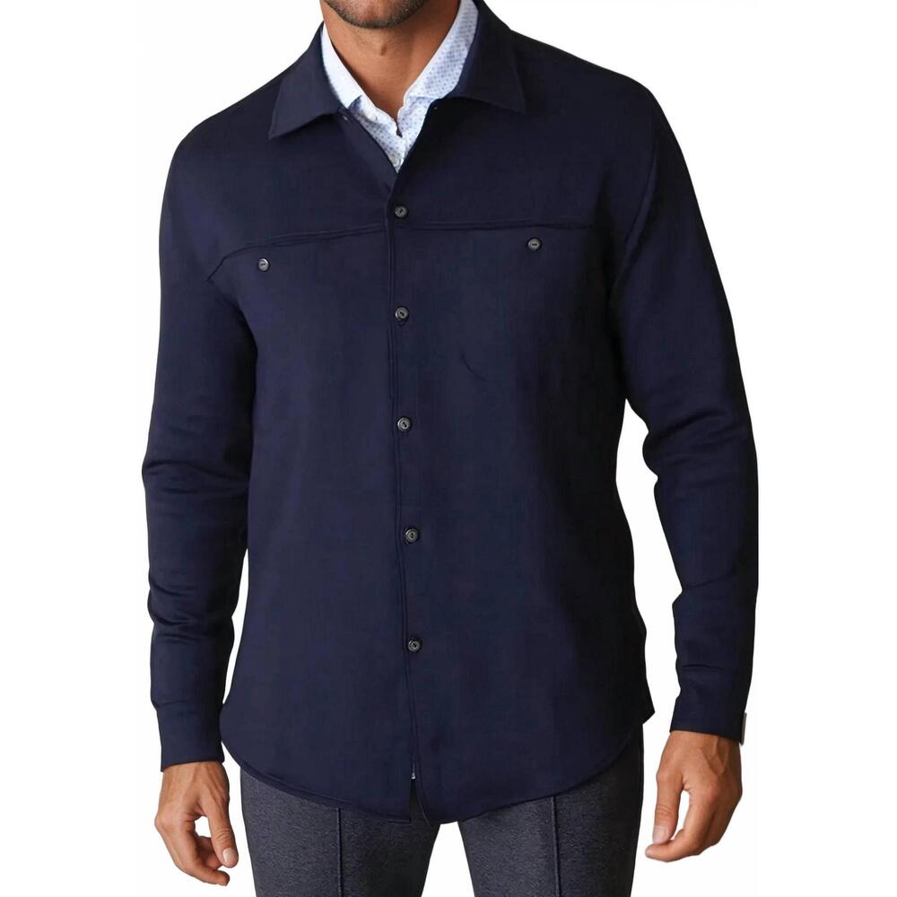 NEW BUKI city cpo shirt jacket in navy hb